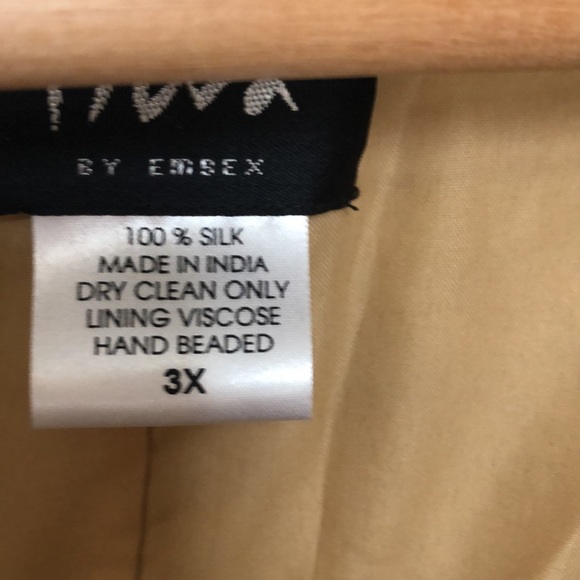 Beautiful gold sequined jacket size 3x - Picture 8 of 12